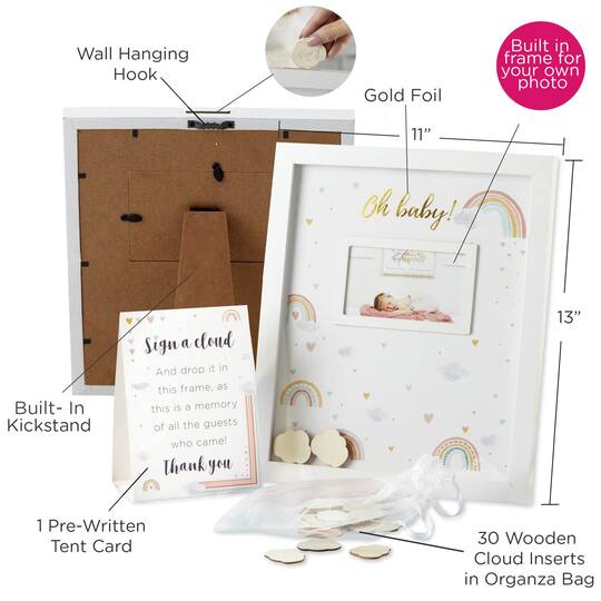 Kate Aspen Boho Rainbow Baby Shower Guest Book Alternative